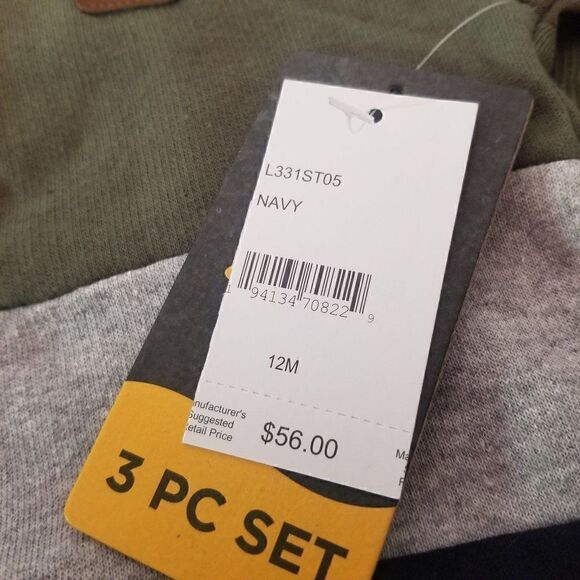 Lee Boy's 3 Piece Set  Hoodie, Tee & Joggers (12M) - Picture 7 of 8